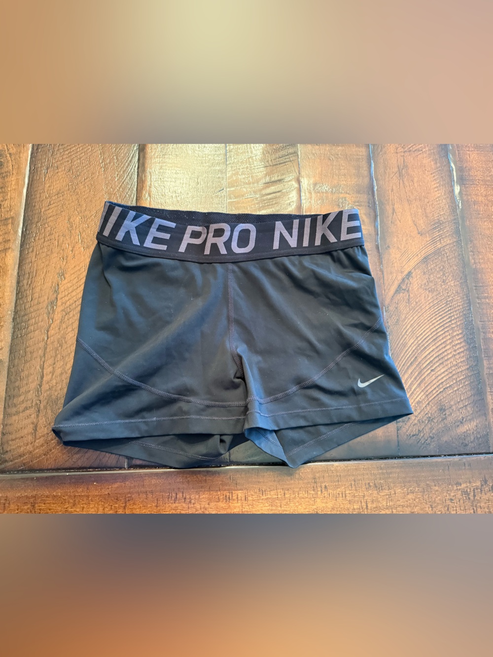 Nike Black Pro Compression Shorts with Branded Waistband